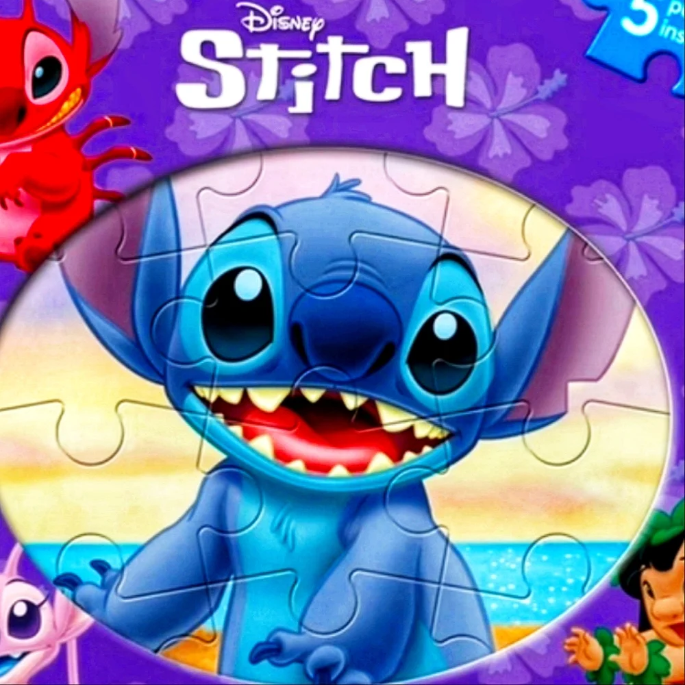 🆕️LAST 1💜DISNEYS STITCH MY FIRST PUZZLE BOOK. FIVE PUZZLES INSIDE!!